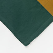Luxe Populaire Groene Gouden Linnen Textuur Collec Fleece Deken (Hoek)
