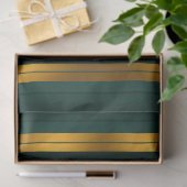 Luxe Populaire Groene Gouden Linnen Textuur Collec Tissuepapier (Geschenk)