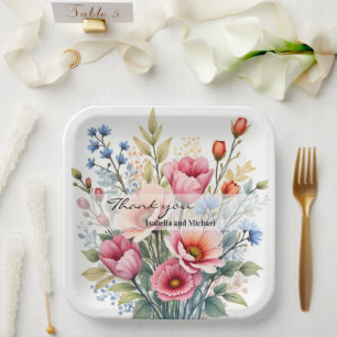 Luxe Populaire Wilde Bloemen Mooie Collectie Papieren Bordje