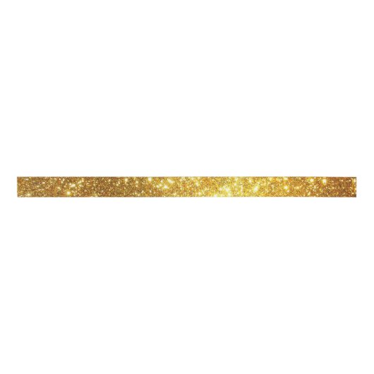 Luxe Popular Gift Gold Glitter Grosgrain Lint (Voorkant)