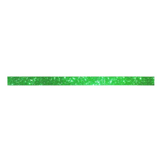Luxe Popular Gift Green Gold Glitter Grosgrain Lint (Voorkant)