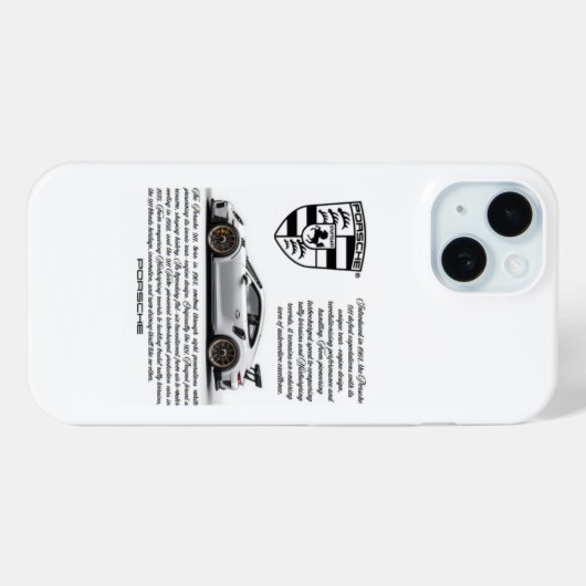 Luxe Porsche 911 iPhone Case – Stijlvol en stijlvo (Achterkant (horizontaal))