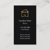 Luxe Portret Zijde Stijl Visitekaartjes (Achterkant)