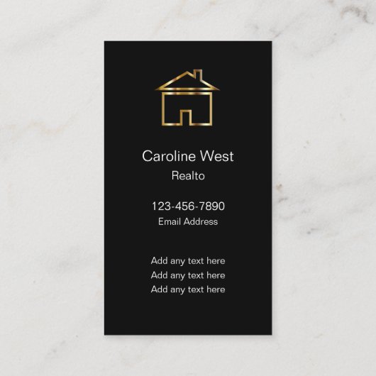 Luxe Portret Zijde Stijl Visitekaartjes (Achterkant)