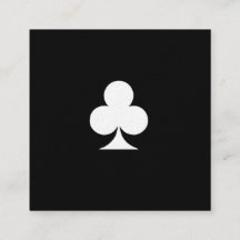 Luxe Premium Clubs Visitekaartje zwart