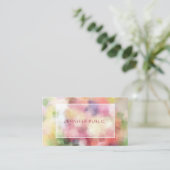 Luxe Premium Kraft-papier Elegant Modern Monogram Visitekaartje (Staand voorkant)