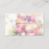 Luxe Premium Kraft-papier Elegant Modern Monogram Visitekaartje (Achterkant)