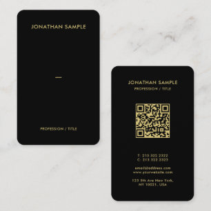 Luxe Premium Pearl Gold Font QR Code Oceanië Maat Visitekaartje