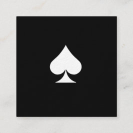 Luxe Premium Spades Visitekaartje zwart