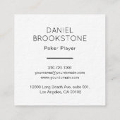 Luxe Premium Spades Visitekaartje zwart (Achterkant)