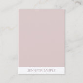 Luxe premium zijde afwerking Modern minimalistisch Visitekaartje (Voorkant)