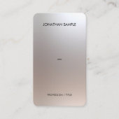 Luxe Premium Zijdepapier QR Code Glamour Zilver Visitekaartje (Voorkant)