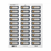 Luxe Preppy Geruite Kerst Teddybeer Etiket (Full Sheet)