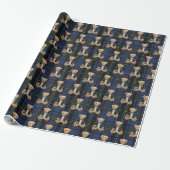 Luxe Preppy Geruite Teddydbeer Cadeaupapier (Uitgerold)