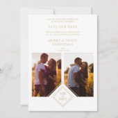 Luxe prettige kerstmis 2 foto's Collage (Voorkant)