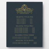 Luxe prijs en servicesdisplay voor hotels fotoplaat (Voorkant)