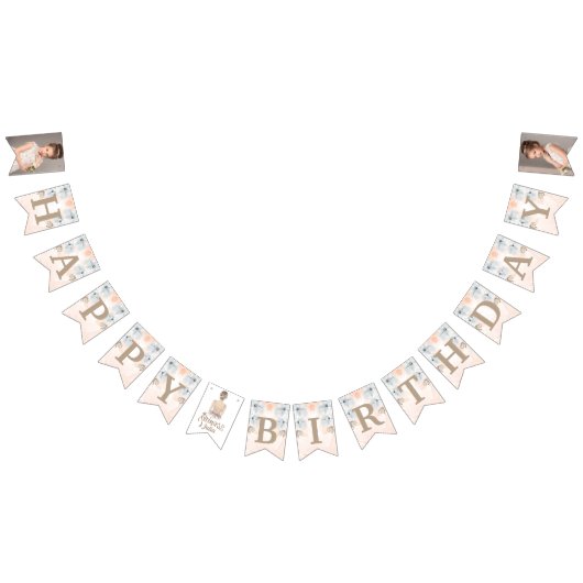 Luxe Prinses Verjaardag glitter Foto Vlaggetjes (Alle)
