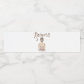 Luxe Prinses Verjaardag glitter Waterfles Etiket (Enkel label)