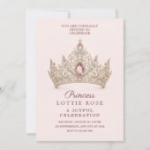 Luxe Prinses Verjaardag Kaart (Voorkant)