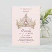 Luxe Prinses Verjaardag Kaart (Staand voorkant)