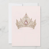Luxe Prinses Verjaardag Kaart (Achterkant)