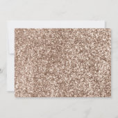 Luxe Prinses Verjaardagsfeestje Foto glitter Kaart (Achterkant)