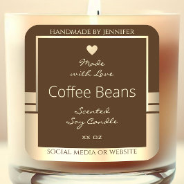 Luxe Product Verpakking Etiketten Donkerbruin & Go