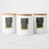 Luxe Product Verpakking Etiketten Zwart en Goud (Flessen)