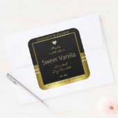 Luxe Product Verpakking Etiketten Zwart en Goud (Envelop)