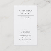 Luxe Professional, creatief modern, eenvoudig ontw Visitekaartje (Achterkant)