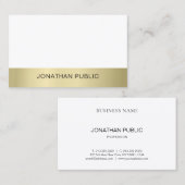 Luxe Professional, elegant, eenvoudig design goudd Visitekaartje (Voorkant / Achterkant)