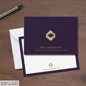 Luxe Professional Note Kaarten met Diamond Logo Notitiekaartje