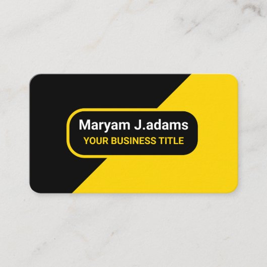 Luxe Professionele QR Code Zwart Goud Visitekaartje (Voorkant)