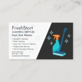 Luxe professionele schoonmaakservice visitekaartje (Voorkant)