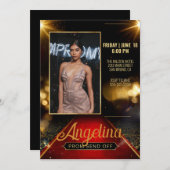 Luxe Prom Stuur Uit Afstuderen Rode Tapijt Kaart (Voorkant / Achterkant)