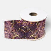 Luxe pruim paars en goud grosgrain lint (Spoel)