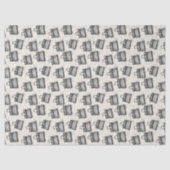 Luxe Python Handtassenpatroon op Blush Spikkel Bac Tissuepapier (Voorkant)