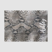 Luxe Python Slangenhuid Rijke Elegante Aangepaste Tissuepapier (Voorkant)