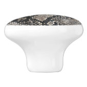 Luxe Python Slangenleer - Rijke Elegante Mode Keramische Knop (Zijkant)