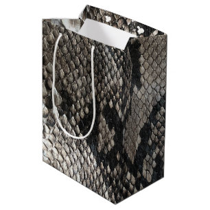 Luxe Python Slangenleer - Rijke Elegante Mode Medium Cadeauzakje