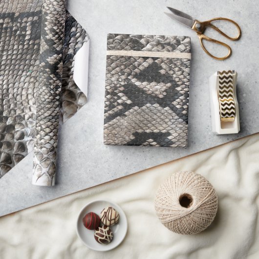 Luxe Python Snake Skin Rich Elegant Mode Cadeaupapier (Crafts)