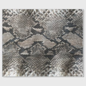 Luxe Python Snake Skin Rich Elegant Mode Cadeaupapier (Vlak)