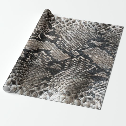Luxe Python Snake Skin Rich Elegant Mode Cadeaupapier (Uitgerold)