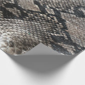 Luxe Python Snake Skin Rich Elegant Mode Cadeaupapier (Hoek)