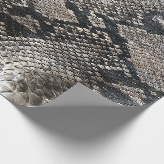 Luxe Python Snake Skin Rich Elegant Mode Cadeaupapier (Hoek)