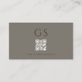 Luxe QR-code luxe boetiek mode Visitekaartje (Achterkant)