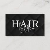 Luxe QR-code visitekaartje voor haarstylist van zw (Voorkant)