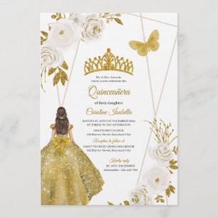 Luxe Quinceanera-Aangepast Quinceanera-ontwerp Kaart