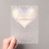 Luxe Quinceanera Acryl Uitnodiging (Insitu (Draagbaar))