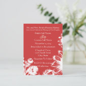 Luxe Radiance Koraal Roze Bloemen Budget Vriendeli Uitnodiging Briefkaart (Staand voorkant)